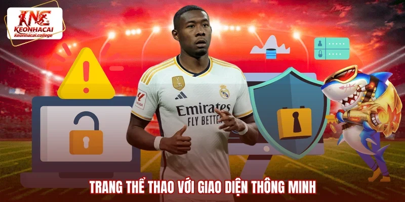 Trang thể thao với giao diện thông minh